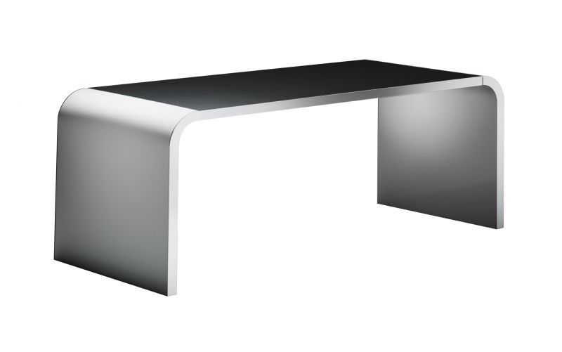 Müller Möbelfabrikation Tisch, Modell M10 Highline, moderner Schreibtisch aus Metall, minimalistisches Design.